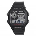 CASIO Quartz World Time Digital Watch AE 1200WH 1AVDF