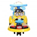 Baby's Auto Push Car Battery and Music System Yellow & Light Blue BPC01