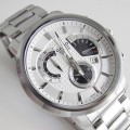 CASIO Men's Beside Silver-Tone Steel Bracelet Watch BEM 506D 7AVDF