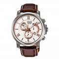 CASIO Elegant Leather Fashion Gents Watch BEM 507L 7AVDF