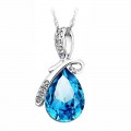 Angel Teardrop Crystal Jewellery Set For Women