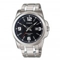 Casio Men's Black Dial Stainless Steel Band Watch MTP 1314D 1AVDF