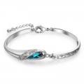 Sea Blue Crystal Bracelet for Girls and Women HCL210