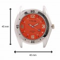 Q&Q DB00J335Y Attractive Analog Orange Dial Men's Watch 