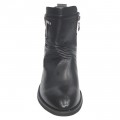 Stylish Black Cowboy Leather Boot FFS413