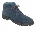 Navy Blue Casual Leather Boot FFS419