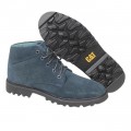 Navy Blue Casual Leather Boot FFS419