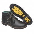 Black Leather Casual Boot FFS423