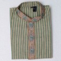 Exclusive Stripe Embroidery Eid Panjabi SB14E Green