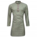 Exclusive Stripe Embroidery Eid Panjabi SB14E Green