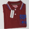 Super Dry Polo Shirt MH27P Maroon