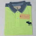 Abercrombie & Fitch Polo Shirt MH24P Lime Green & Black