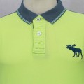 Abercrombie & Fitch Polo Shirt MH24P Lime Green & Black