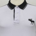 Abercrombie & Fitch Polo Shirt MH32P Dove & Black 