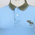 Abercrombie & Fitch Polo Shirt MH35P Sky Blue & Black