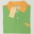 Abercrombie & Fitch Polo Shirt MH30P Sea Green & Orange