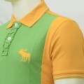 Abercrombie & Fitch Polo Shirt MH30P Sea Green & Orange