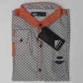 Stylish Printed Cotton Casual Shirt MH24S Copper