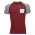 Stylish Round Neck T - Shirt SB06 Maroon 