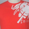 Smile Round Neck T – Shirt YG31 Red