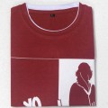 Yo Mama Round Neck T – Shirt YG33  Dark Red