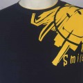Smile Round Neck T – Shirt YG36 Black