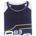 Police Round Neck T - Shirt YG026T Mid Night Blue