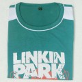 LinKin Park Round Neck T-Shirt  YG28 Turquoise