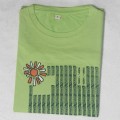 Flower Round Neck T-Shirt MG16 Apple Green