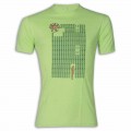 Flower Round Neck T-Shirt MG16 Apple Green
