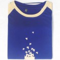 Want Peace Round Neck T-Shirt MG20 Deep Blue