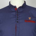 Exclusive Cotton Casual Shirt Collection EX13E Navy Blue