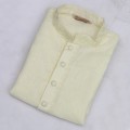 Exclusive Design Mixed Cotton Punjabi SB55P White