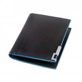 Weichen Black Blue Men’s Leather Wallet 1991