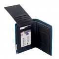 Weichen Black Blue Men’s Leather Wallet 1991