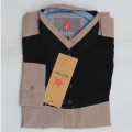Mixed Cotton Casual Shirt RS21S Black - Ash