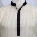 Exclusive Stripe Eid Panjabi SB10E Off White