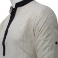 Exclusive Stripe Eid Panjabi SB10E Off White
