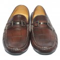 Crocodile Leather Print Loafer AS202
