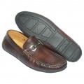 Crocodile Leather Print Loafer AS202