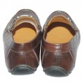 Crocodile Leather Print Loafer AS202