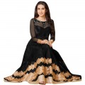 Karishma Kapoor Black Anarkali Suit WF056