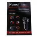 Kemei RSCW-9001 Rechargeable Three Head Shaver