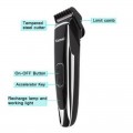 Kemei KM-966 Rechargeable Electric Waterproof Manual Hair Clipper/Trimmer 