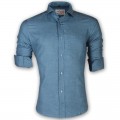 LAVELUX Premium Slim Solid Cotton Formal Shirt LMS157