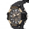CASIO Men's Black Dial Silicone Band Watch MCW-100H-9A2VDF