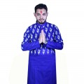 Puja Special Printed Cotton Punjabi MH136