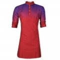 Exclusive Eid Special Shiny Red Printed Panjabi JP115