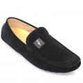 Men's Velvet Casual Loafer FFS229 - Black