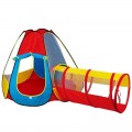 Kids House Play Tent With Tunnel 995-7012D